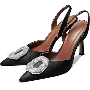 Vertundy Women's Rhinestone Slingback Pumps NWT